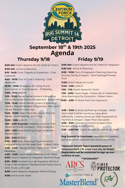 <br><br>Rug Summit 14 (2025)