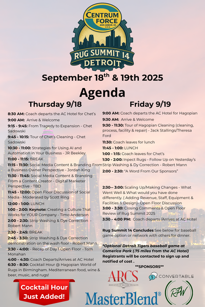 <br><br>Rug Summit 14 (2025)